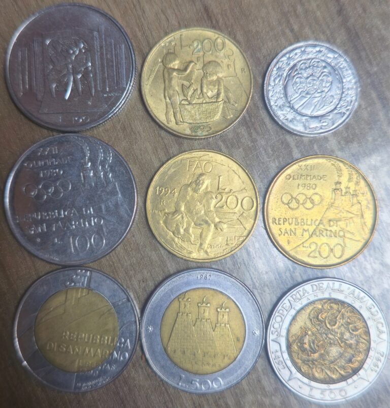 Read more about the article San Marino coins 9 pcs