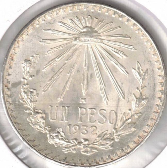 Read more about the article 1932 Mexico Uncirculated Silver One Peso Coin! #1