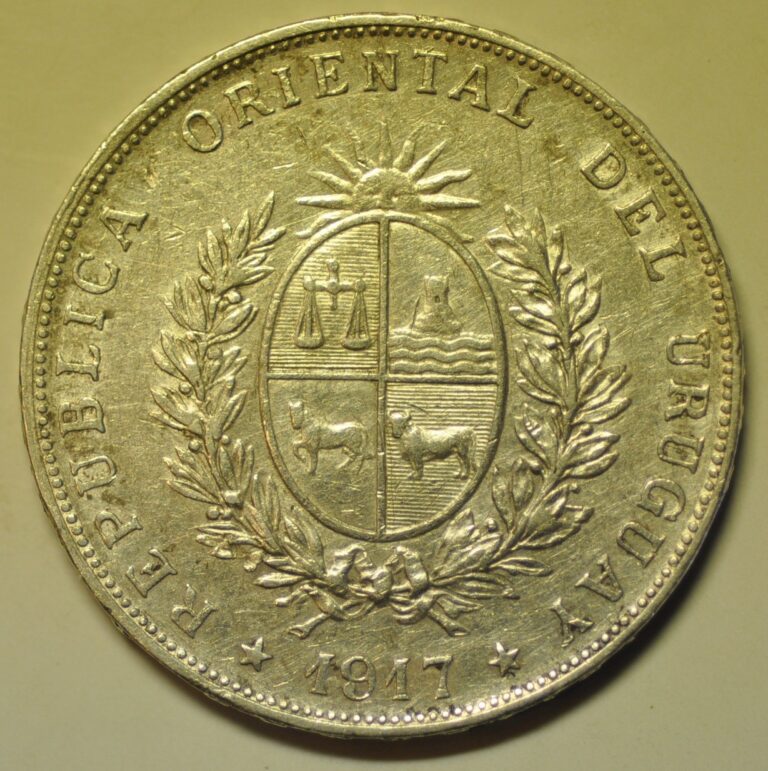 Read more about the article mw27697 Uruguay Silver Peso 1917  Jose Artigas  KM#23