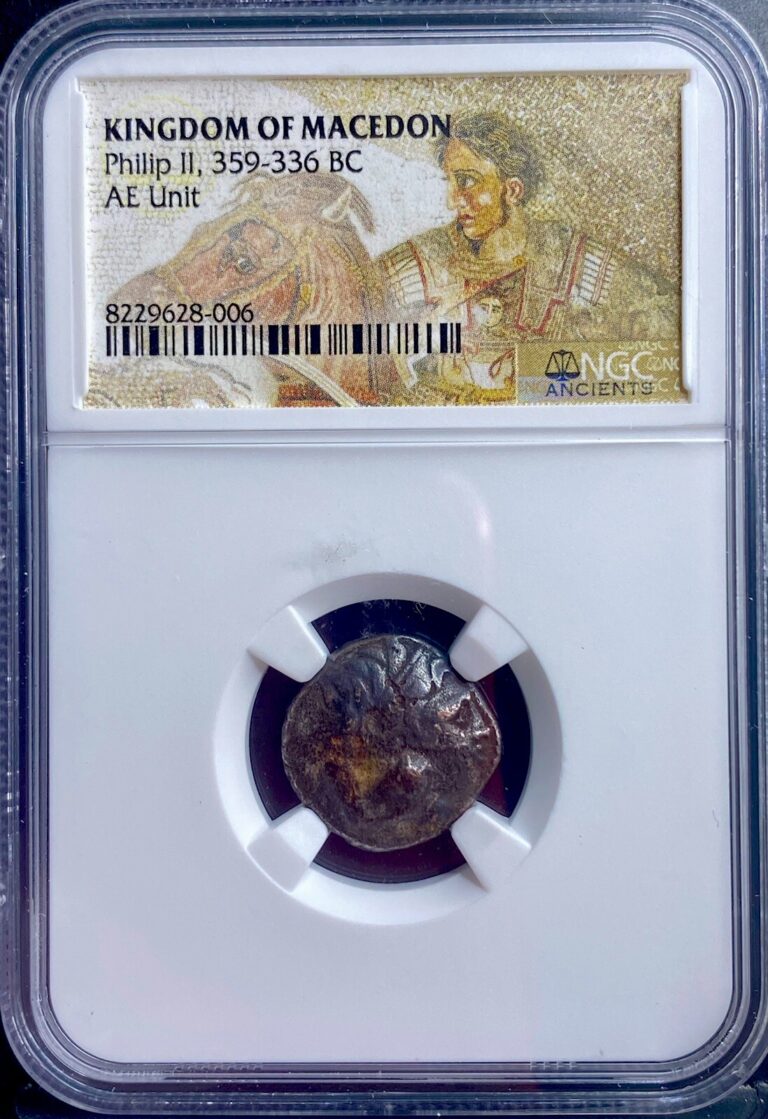Read more about the article NGC Greek Kingdom of Macedon Philip II 359-336 BC Coin Nice Details Genuine