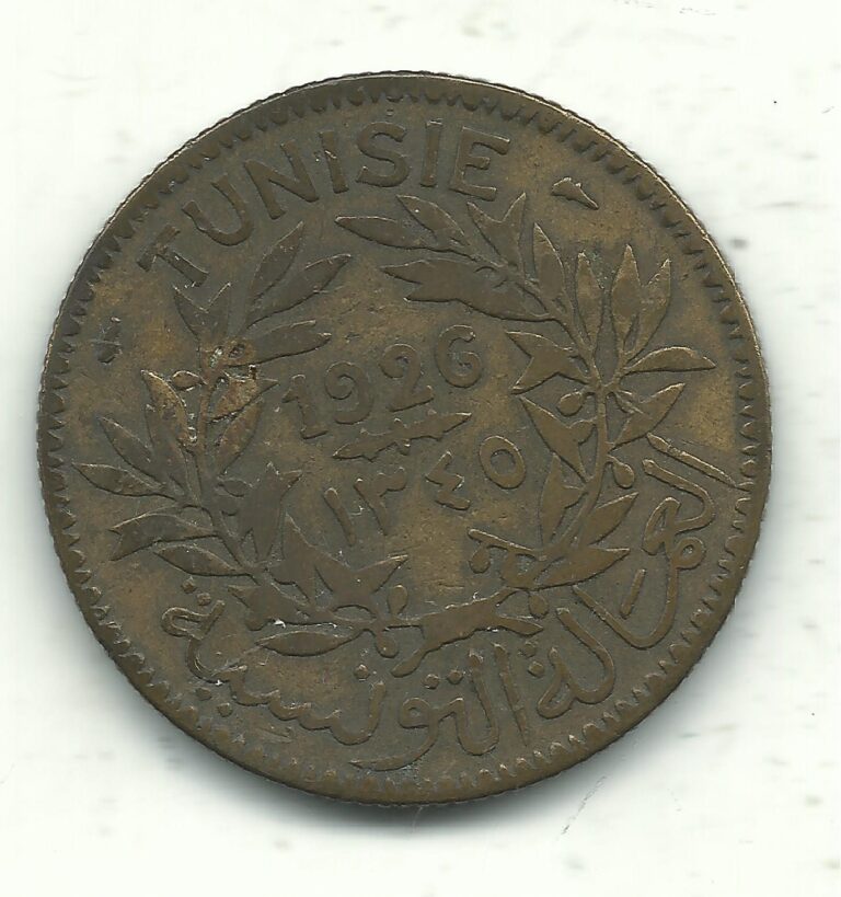 Read more about the article A VERY NICE BETTER GRADE – 1926 TUNISIA 2 FRANCS COIN-MAY539