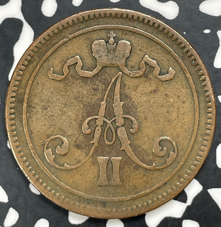 Read more about the article 1865 Finland 10 Pennia Lot#C0323