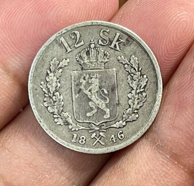 Read more about the article 1846 Norway 12 Skilling Silver Coin Low Mintage High Value