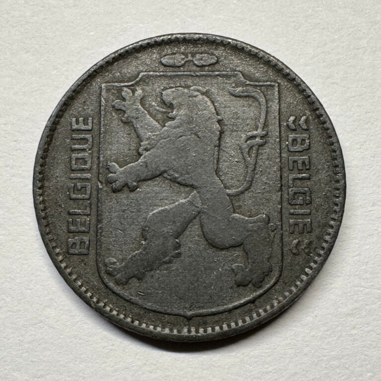 Read more about the article 1942 Belgium 1 Franc – Beautiful Coin – #B-093