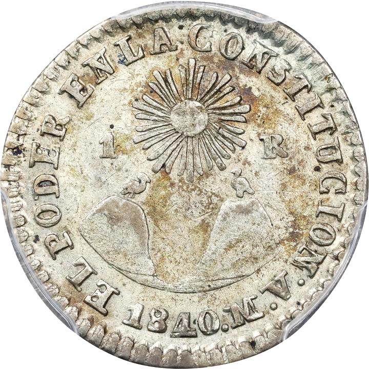 Read more about the article 1840 MV Ecuador Quito Real. PCGS AU Details. KM-17.