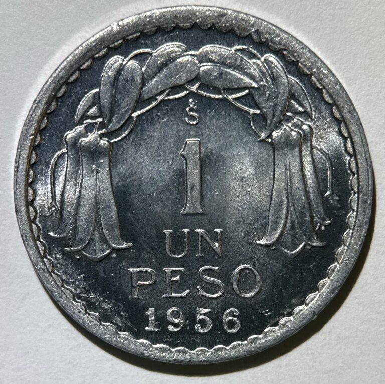 Read more about the article 1956 Chile 1 Peso • UNC / AU Lustrous Coin • FREE SHIPPING