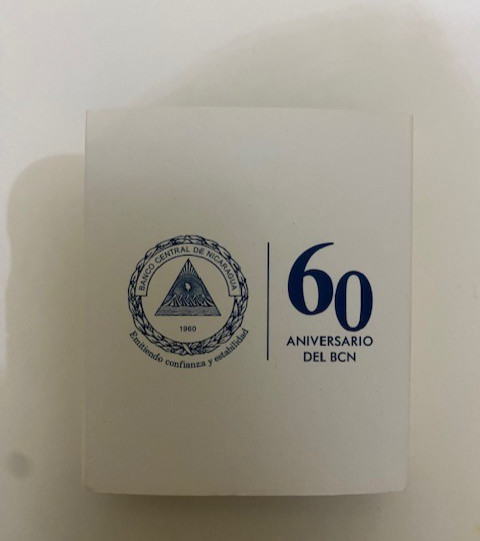 Read more about the article NICARAGUA Commemorative SILVER  Coin 2020 “60 Years of Central Bank” GENUINE