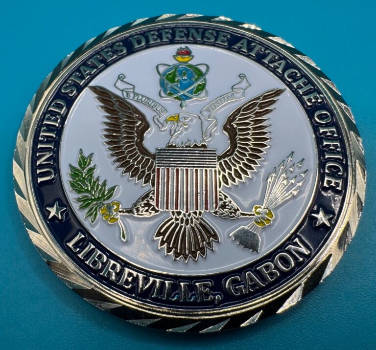 Read more about the article U.S. Defense Attache Office Libreville  Gabon Embassy MSG-D HTF Challenge Coin