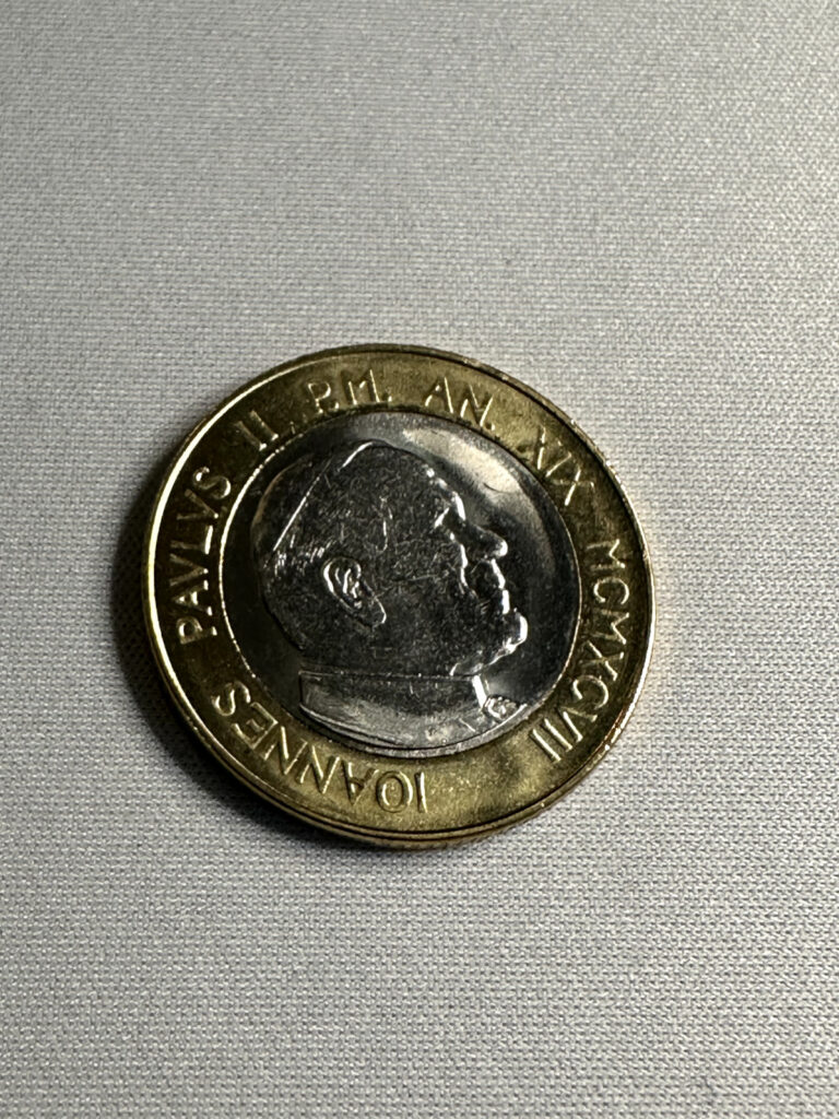 Read more about the article Vatican City 1997 1000 Lire Bi-Metal Coin