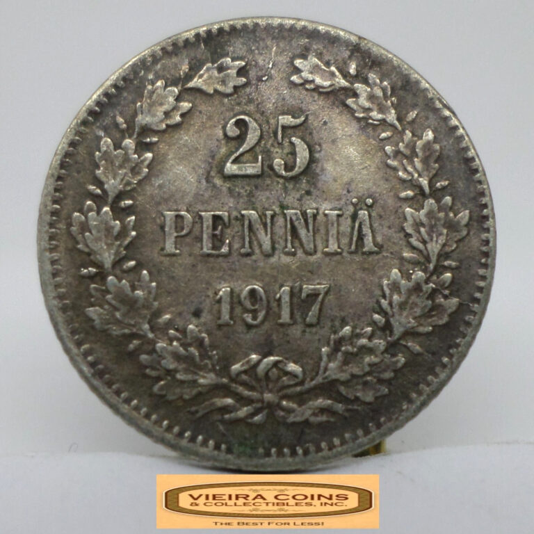 Read more about the article 1917 Finland Silver 25 Pennia –  #C48324NQ