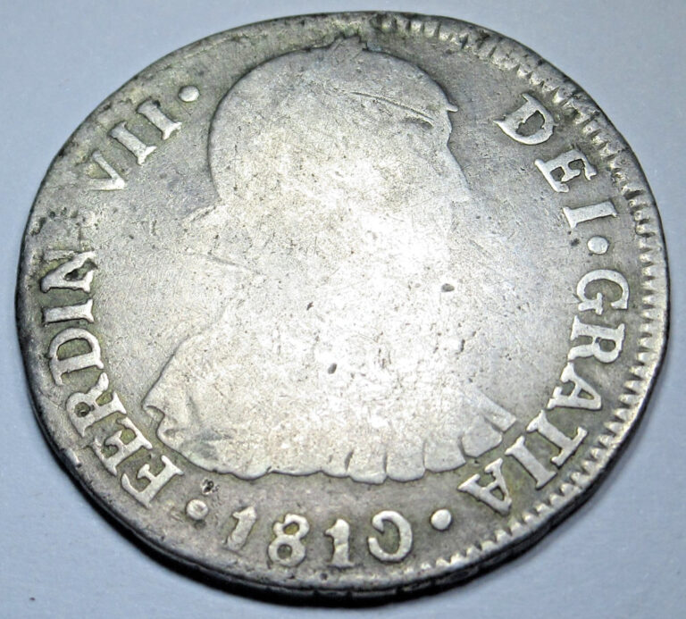 Read more about the article 1810 Peru Imagined Bust Silver 2 Reales Genuine Two Bit Spanish Colonial 2R Coin