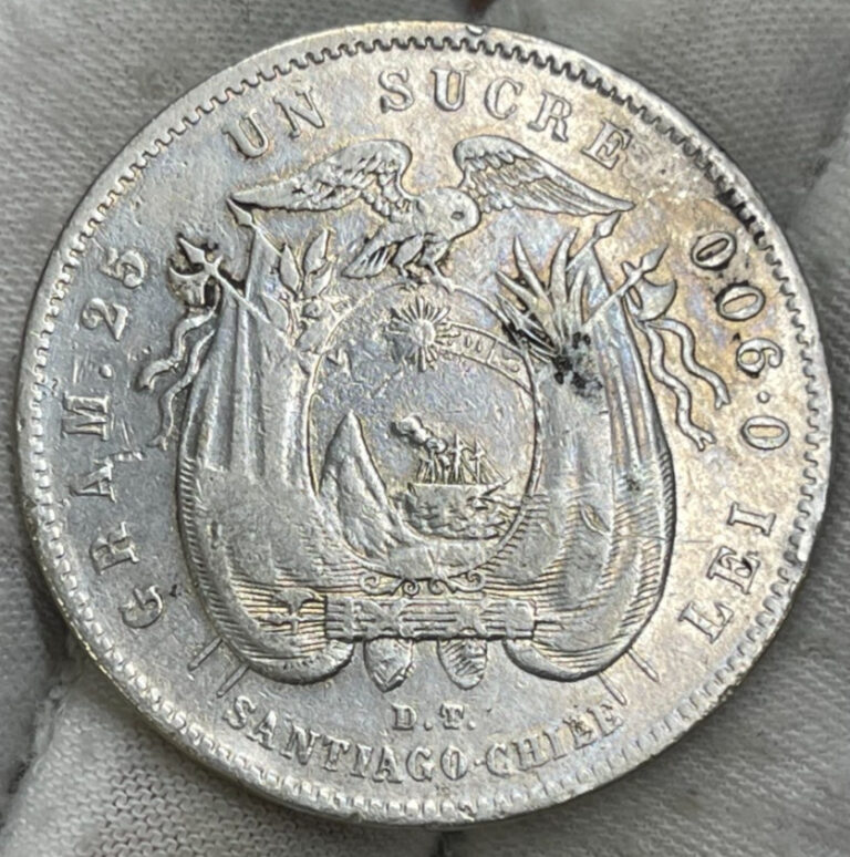Read more about the article 1889 ECUADOR 1 SUCRE Silver Coin High Value