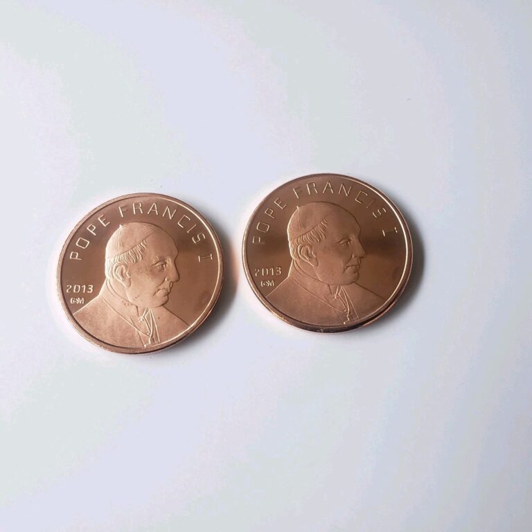 Read more about the article POPE FRANCIS COPPER COIN LOT 2 COINS LIMITED and UNIQUE VATICAN CITY COLLECTABLE