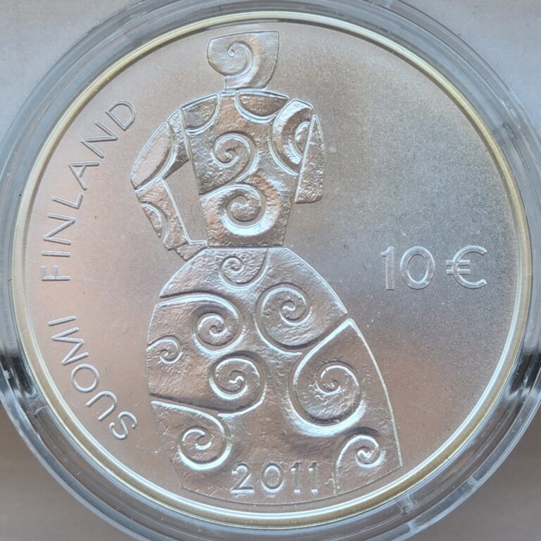 Read more about the article Finland 2011 P 10 Euro Silver Coin In Mint Capsule W/COA (No Box) .925 Fine