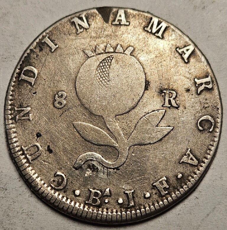 Read more about the article Colombia  8 Reales  1821 BaJF  Planchet Flaws  Test Cut  .49 Ounce Silver