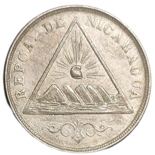 Read more about the article 1899 NICARAGUA 5 CENTAVOS XF+ AU Old Coin KM 9