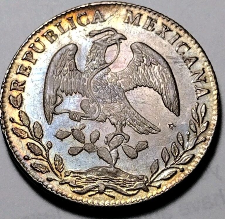 Read more about the article Mexico Silver 8 Reales 1883-Go BR Guanajuato Mint C25-409