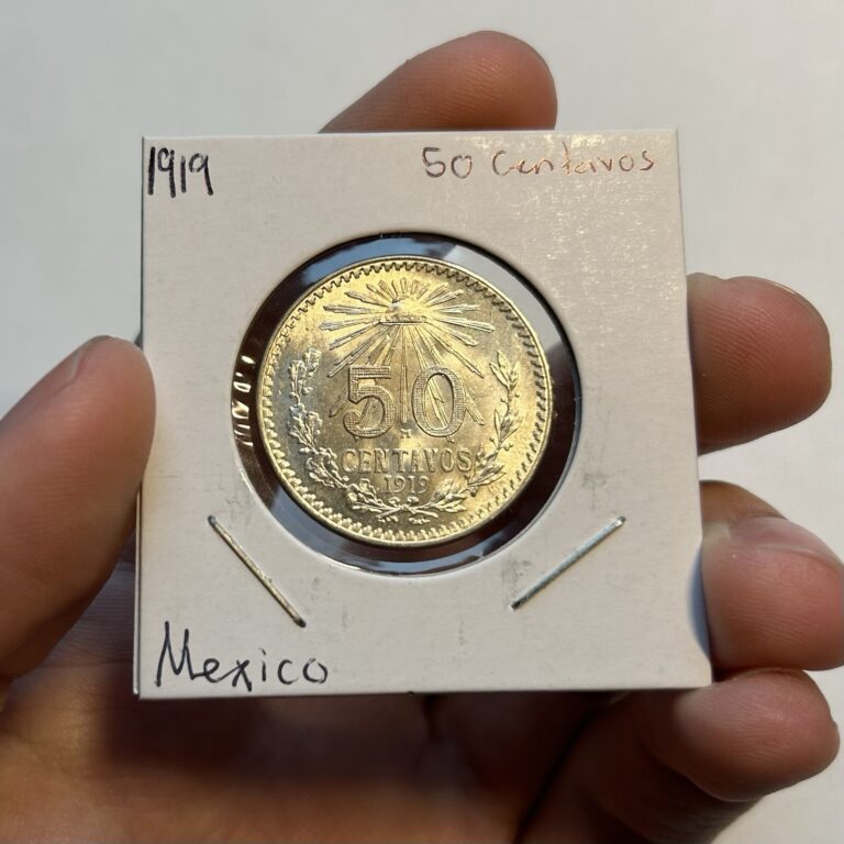 Read more about the article 1919 M Mexico 50 Centavos  Uncirculated