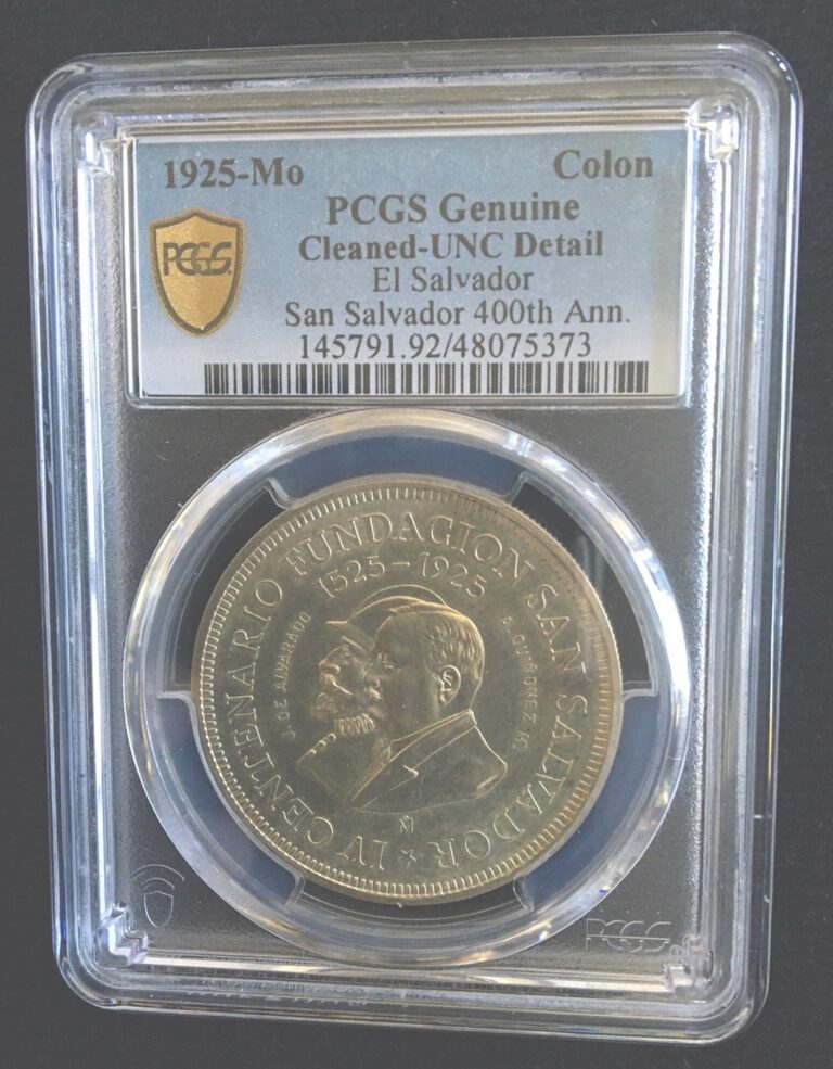 Read more about the article 1525-1925 IV Centenario Fundación SAN SALVADOR genuina PCGS