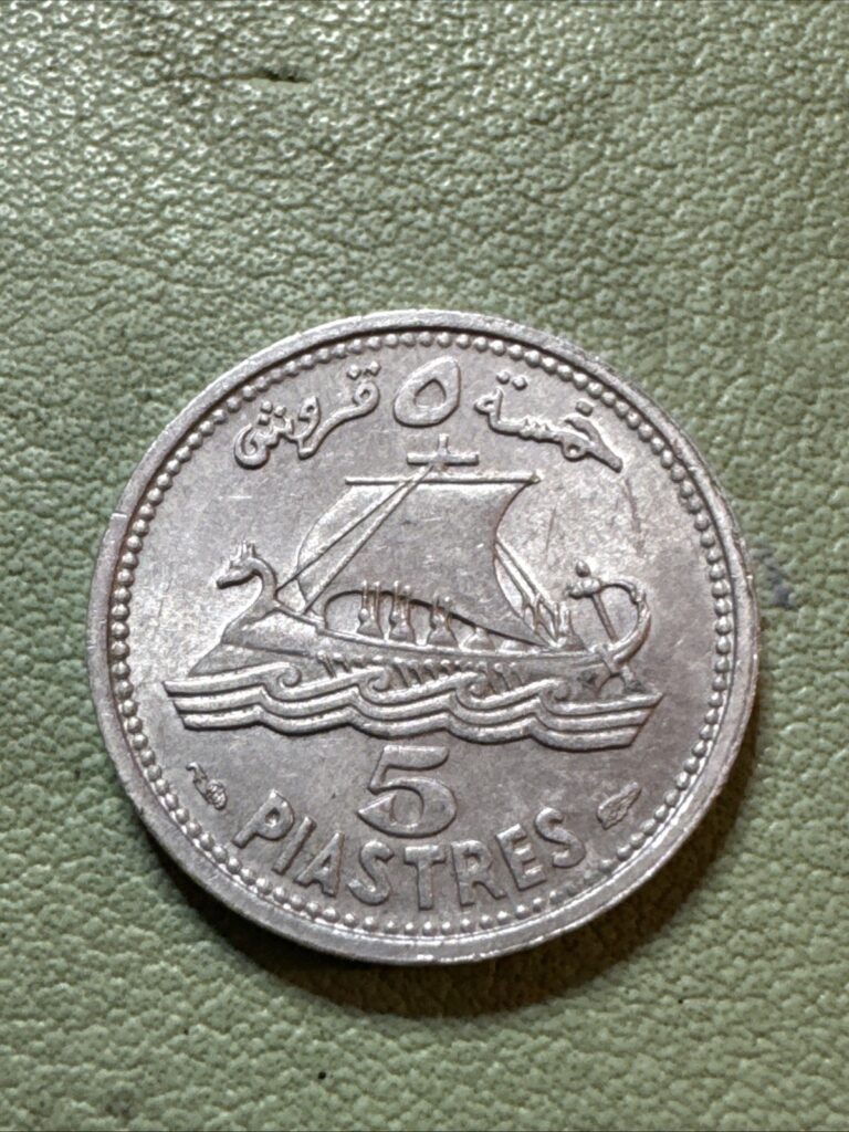 Read more about the article 1952 LEBANON 5 PIASTRES – High Quality Coin Better Grade