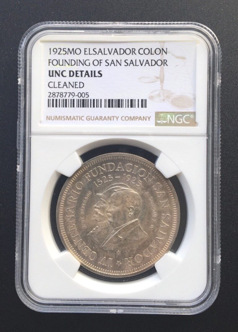 Read more about the article 1925 Mo Un Colon El Salvador UNC NGC