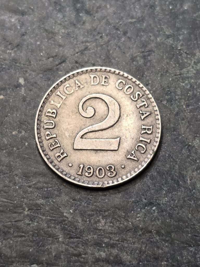 Read more about the article 1903 Costa Rica 2 Centimos Coin  *1 Year Type Coin* #28901