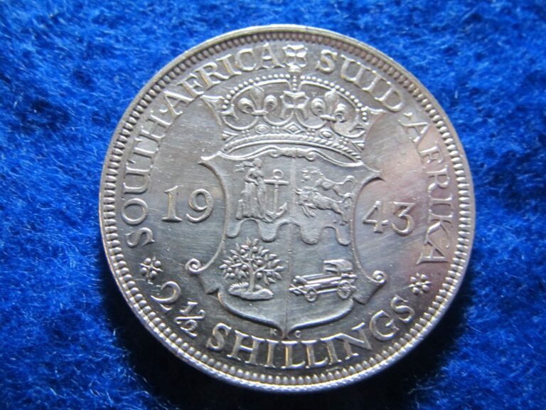 Read more about the article 1943 South Africa Silver 2 1/2 Shillings – Bright Uncirculated