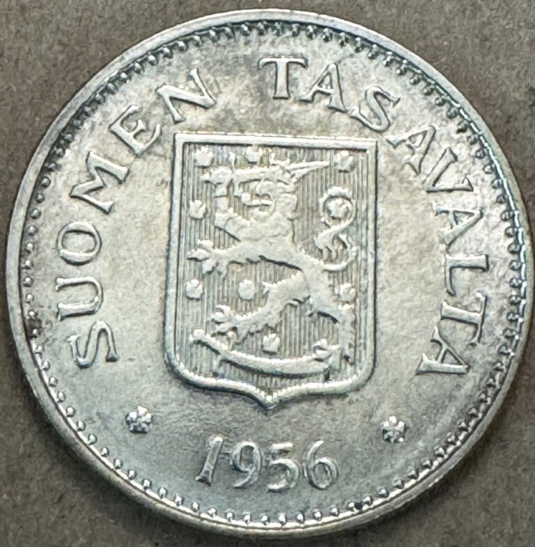 Read more about the article Finland – 1956 – 200 Markaa – 50% Silver Coin