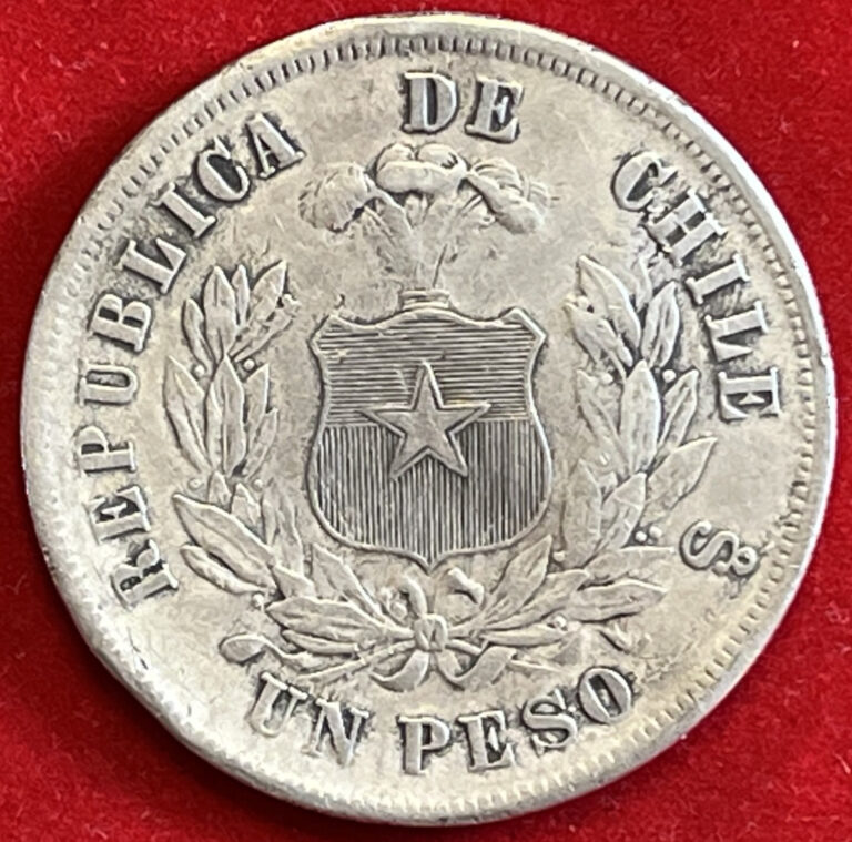 Read more about the article mw28662 Chile Silver Crown – Peso 1875   KM#142.1