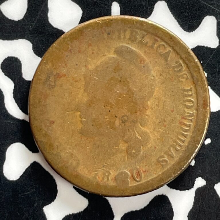 Read more about the article 1880 Honduras 1 Centavo Lot#JM0194 Very Scarce! KM#40  Low Grade