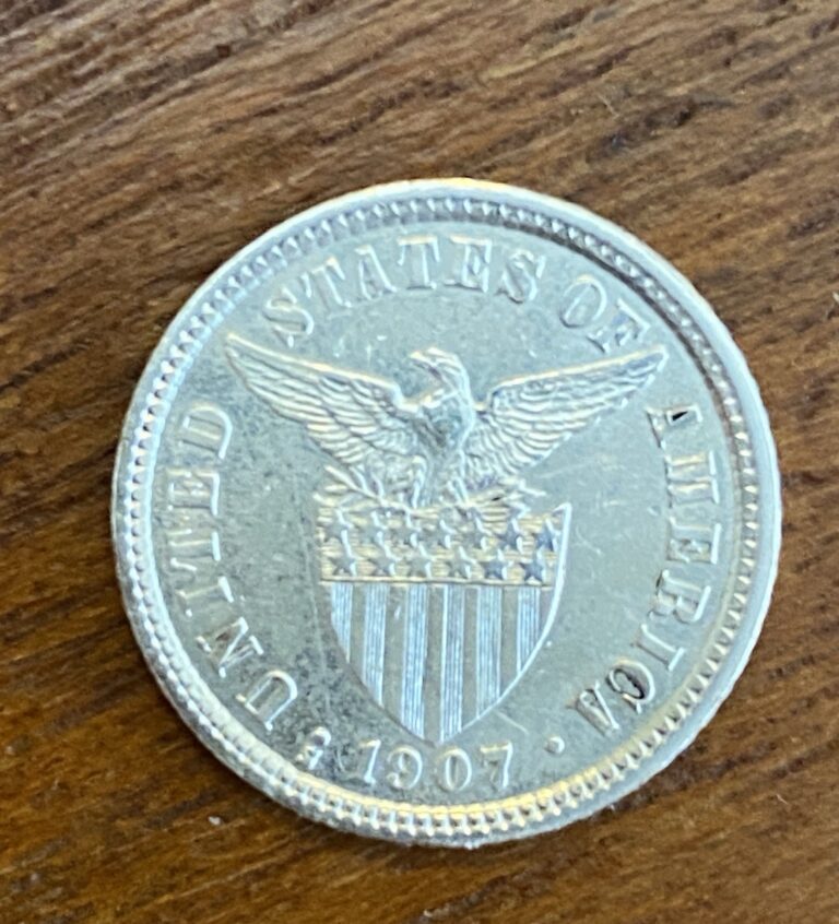 Read more about the article 1907 S Philippines Ten Centavos Silver Coin  Attractive!