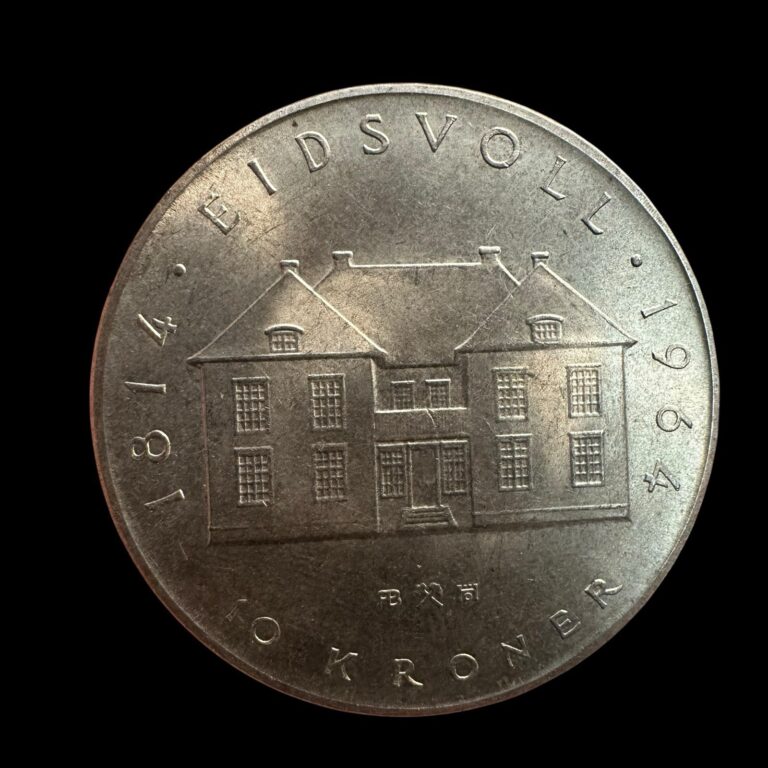 Read more about the article Norway 10 Kroner 1964 – Silver Commemorative