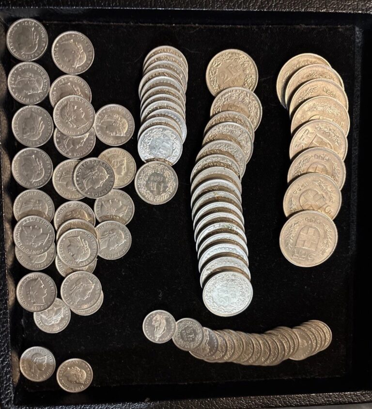 Read more about the article Swiss Coin Lot  Face Value 97.5 CHF FV Switzerland Coin Lot
