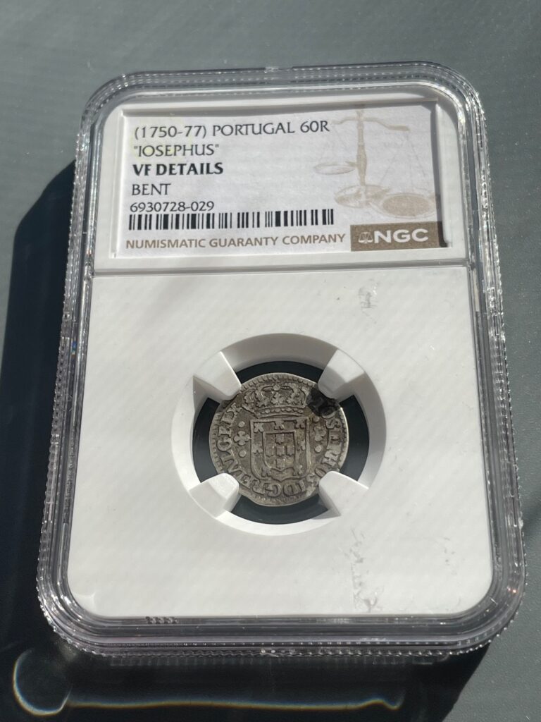 Read more about the article PORTUGAL 1750-1777 NGC VERY FINE VF Details JOSEPH I “Josephus” Silver 60 Reis
