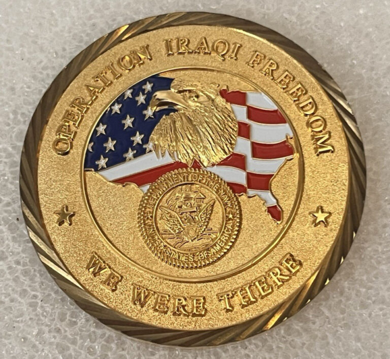 Read more about the article Department Of The Navy Kingdom Of Bahrain Challenge Coin Operation Iraqi Freedom