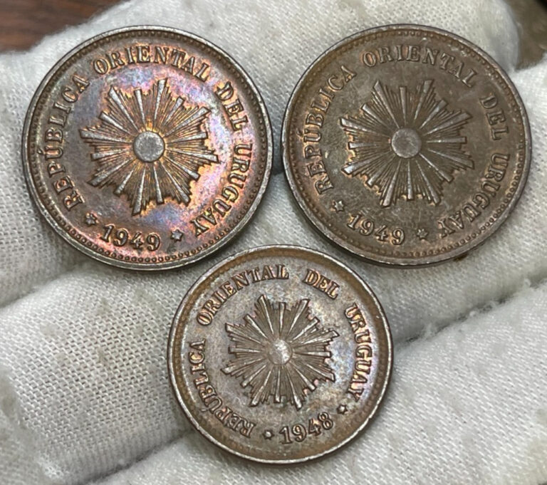 Read more about the article 1948-1949 Uruguay 3 Coins Lot Excellent Condition