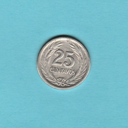 Read more about the article El Salvador 1953 90% Silver 25 Centavos Coin km137 – See Scans
