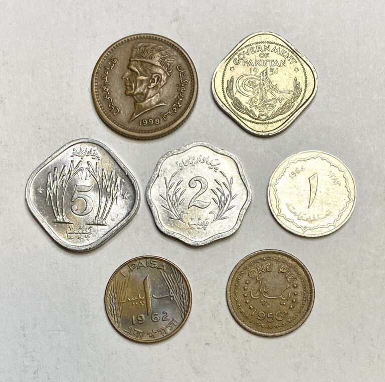 Read more about the article Lot of 7 Different Circulated Foreign / World Coins from Pakistan – Free Ship !
