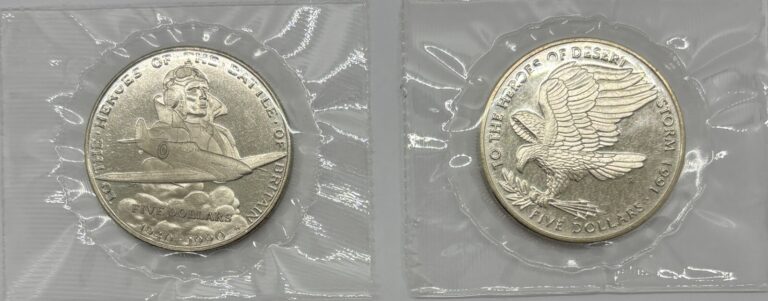Read more about the article 1990 and 1991 Republic of Marshall Islands $5 Dollar Sealed Commemorative Coins