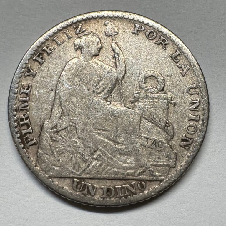 Read more about the article 1902 Peru 1 Dinero Silver – Coin #C-032