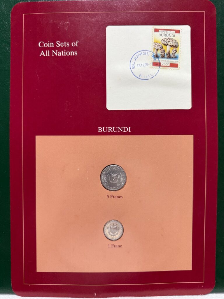 Read more about the article Franklin Mint Coins Of All Nations Set – Burundi 2 coins with card