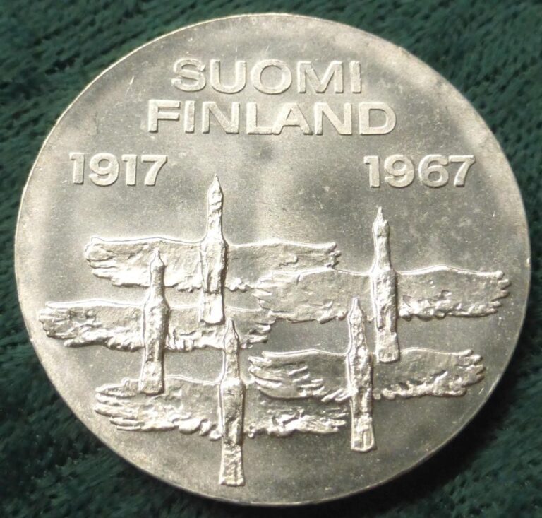 Read more about the article 1967 Finland 10-Markkaa  90% Silver  50th Anniversary of Independence  5 Geese