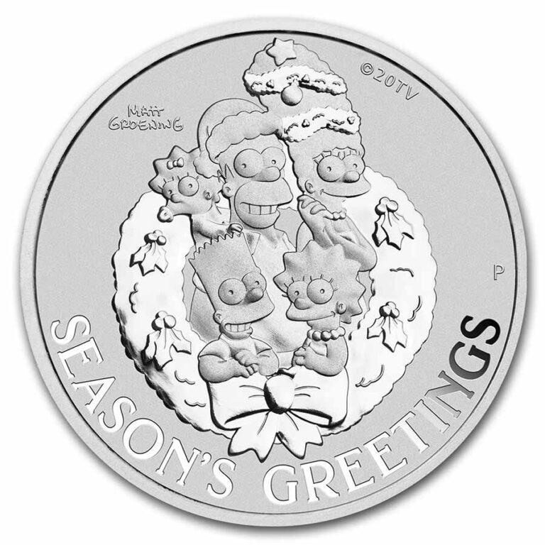 Read more about the article 2022 Tuvalu 1 oz Silver The Simpsons: Season’s Greetings BU