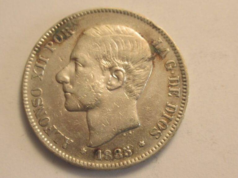 Read more about the article 1885 Spain Silver 5 Pesetas