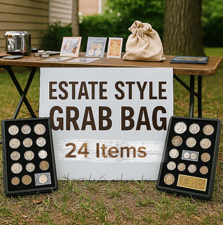 Read more about the article 🔥 ESTATE STYLE COINS and CURRENCY GRAB BAG 🔥 OVER 20 ITEMS IN EVERY BAG 🔥