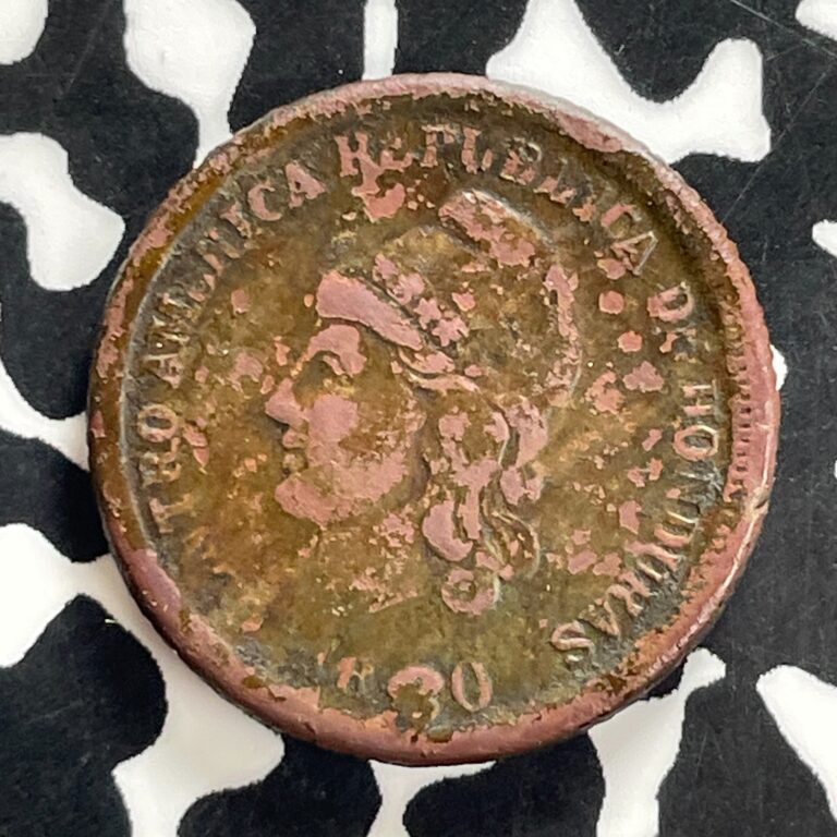 Read more about the article 1880 Honduras 1 Centavo Lot#JM0184 Very Scarce! KM#40