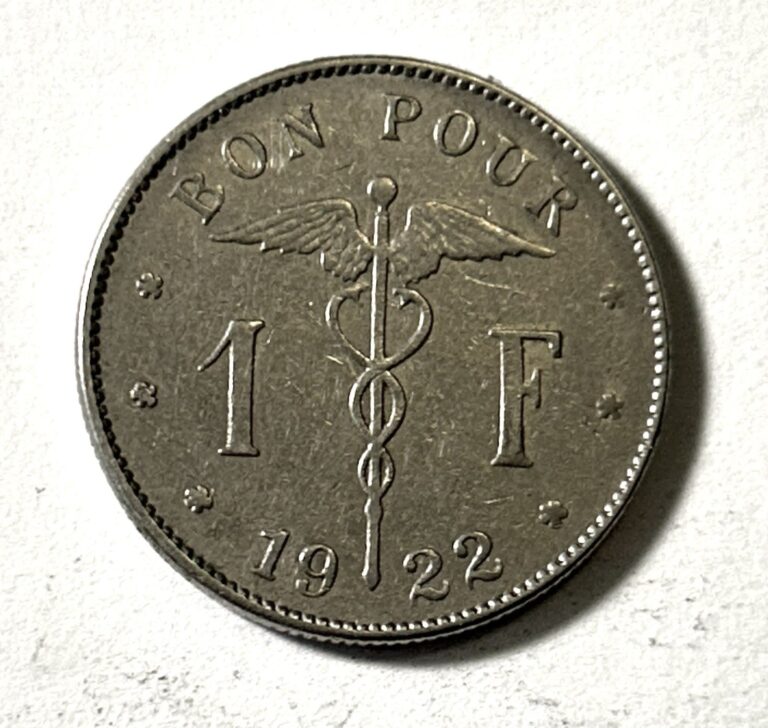 Read more about the article 1922 Belgium 1 Franc – Coin  Combined shipping
