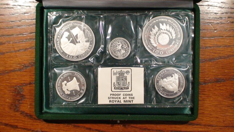 Read more about the article 1975 NICARAGUA .925 SILVER PROOF 5 COIN SET WITH HARD DISPLAY CASE AND COA!