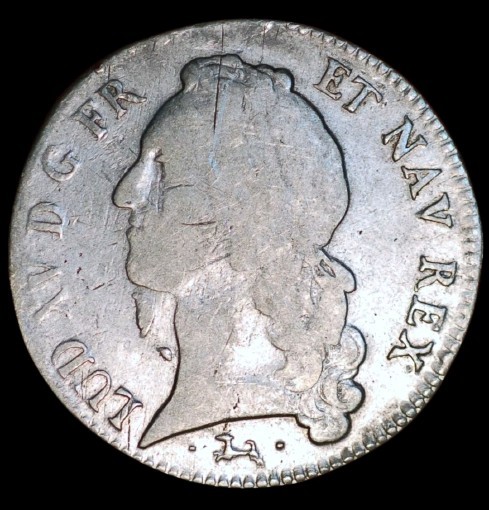 Read more about the article France 1 Ecu 1745 L Bayonne Louis XV KM# 512