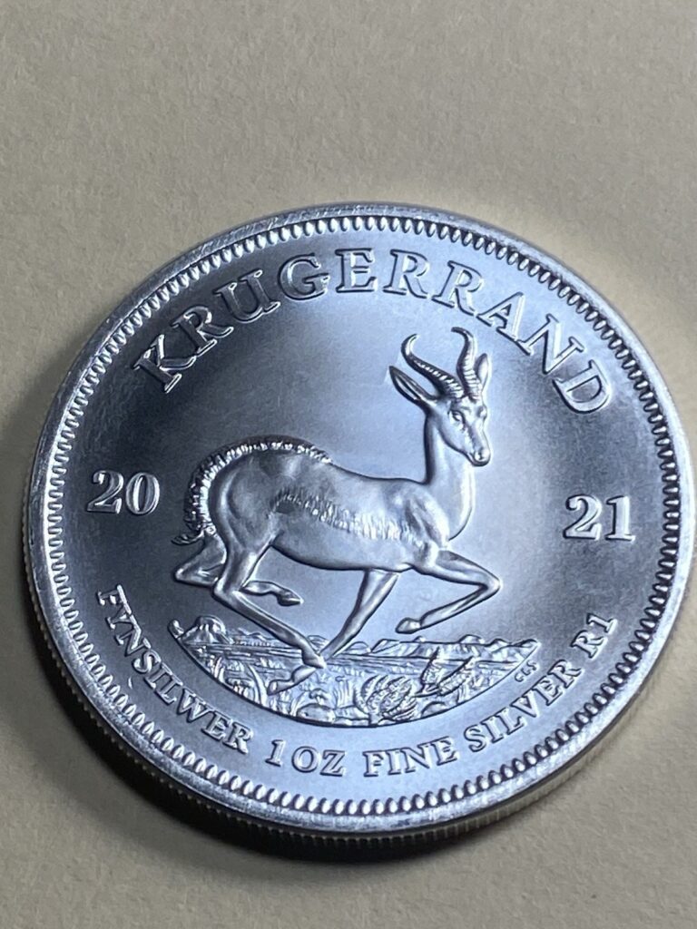 Read more about the article 2021 South Africa Silver Krugerrand 1 oz Brilliant Uncirculated